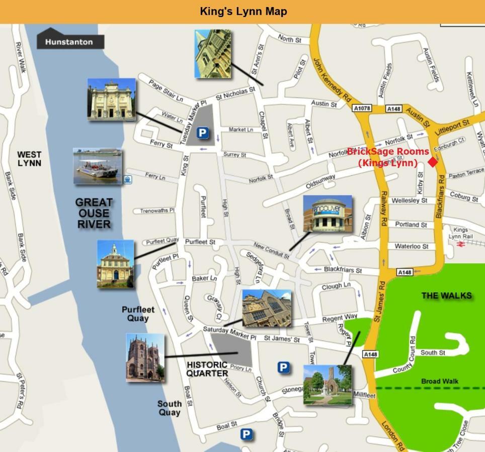 Bricksage Rooms, King'S Lynn The Walks 外观 照片
